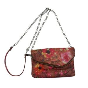 HOBO Floral Crossbody Bag - Red and Pink